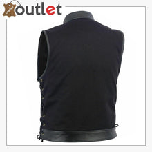 Laden Sie das Bild in den Galerie-Viewer, Anarchy Leather MotorBiker Vest For Men