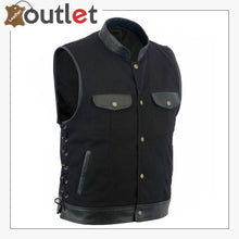 Laden Sie das Bild in den Galerie-Viewer, Anarchy Leather MotorBiker Vest For Men