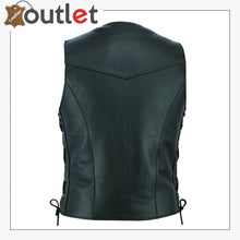 Laden Sie das Bild in den Galerie-Viewer, Basic MotorBiker Leather Vest For Men