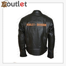 Laden Sie das Bild in den Galerie-Viewer, Bill Goldberg Black Harley Davidson Motorcycle Leather Jacket - Leather Outlet