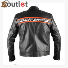 Laden Sie das Bild in den Galerie-Viewer, Bill Goldberg wwe Harley Davidson Classic Motorcycle Leather Jacket