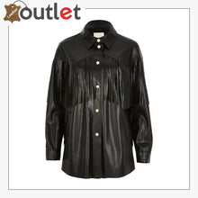 Laden Sie das Bild in den Galerie-Viewer, Black Real Quality Womens Leather Shirt