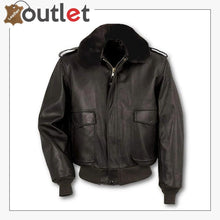 Laden Sie das Bild in den Galerie-Viewer, Bomber Lambskin Leather Jacket