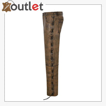 Laden Sie das Bild in den Galerie-Viewer, Brown Dirty Motorcycle Men's Biker Leather Trouser