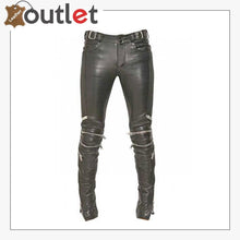 Laden Sie das Bild in den Galerie-Viewer, Electric Zipper Mono Leather Pants