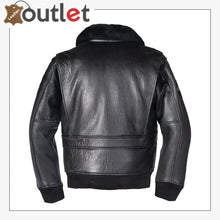 Laden Sie das Bild in den Galerie-Viewer, G-1 Wings of Gold Leather Bomber Jacket