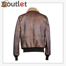 Laden Sie das Bild in den Galerie-Viewer, Golden Shiny Leather Bomber Jacket Mens - Leather Outlet