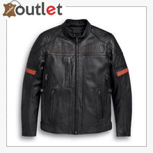 Load image into Gallery viewer, H-D Harley-Davidson Men's Triple Vent System Trostel Leather Jacket