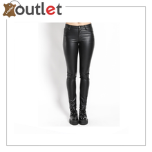 Laden Sie das Bild in den Galerie-Viewer, Women's Chick PU Leather Sexy Skinny Pants, Black