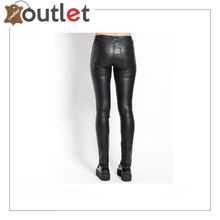 Laden Sie das Bild in den Galerie-Viewer, Women's Chick PU Leather Sexy Skinny Pants, Black