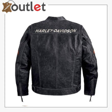 Laden Sie das Bild in den Galerie-Viewer, Harley Davidson Black Boxford Leather Jacket