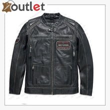 Laden Sie das Bild in den Galerie-Viewer, Harley Davidson Cowhide Black leather Jacket