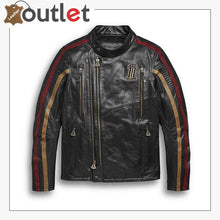 Load image into Gallery viewer, Harley-Davidson Men's Arterial Leather Riding Jacket