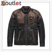 Load image into Gallery viewer, Harley-Davidson Men's Triple Vent System Trostel Leather Jacket - Leather Outlet