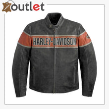 Load image into Gallery viewer, Harley-Davidson Men's Victory Lane Leather Jacket - Leather Outlet