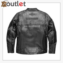 Laden Sie das Bild in den Galerie-Viewer, Harley-Davidson Men's Votary Color blocked Leather Jacket - Leather Outlet