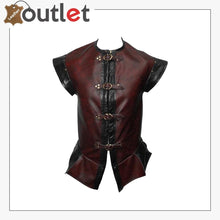 Laden Sie das Bild in den Galerie-Viewer, Leather Two Tone Buckled Choose Colours Fantasy Medieval Vest