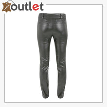 Laden Sie das Bild in den Galerie-Viewer, New Style Leather Biker Jeans Pants