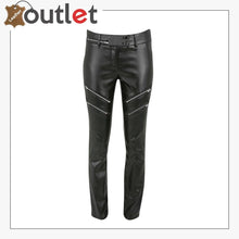 Laden Sie das Bild in den Galerie-Viewer, New Style Leather Biker Jeans Pants