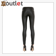 Laden Sie das Bild in den Galerie-Viewer, Style Leather Jeans Pants