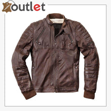 Laden Sie das Bild in den Galerie-Viewer, Ghom Motorcycle Leather Jacket