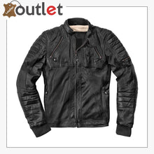 Laden Sie das Bild in den Galerie-Viewer, Ghom Motorcycle Leather Jacket