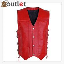 Laden Sie das Bild in den Galerie-Viewer, MEN’S MOTORCYCLE VEST TACTICAL SWAT STYLE LEATHER VEST
