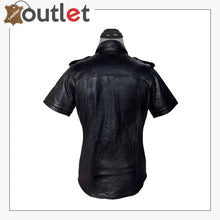 Laden Sie das Bild in den Galerie-Viewer, Men Very Hot Genuine Sheep Premium leather Police Shirt