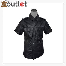 Laden Sie das Bild in den Galerie-Viewer, Men Very Hot Genuine Sheep Premium leather Police Shirt