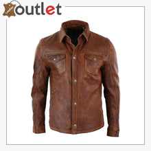 Laden Sie das Bild in den Galerie-Viewer, Men's Tan Timber Washed Slim Fit Shirt Jacket