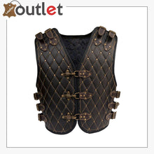 Laden Sie das Bild in den Galerie-Viewer, Motorcycle Biker Genuine Leather Stylish Vest