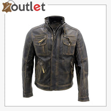 Laden Sie das Bild in den Galerie-Viewer, Mens Black Warm Fashion Leather Jacket