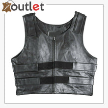 Laden Sie das Bild in den Galerie-Viewer, Mens Style Leather Motorcycle Vest - Leather Outlet