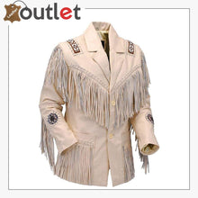 Laden Sie das Bild in den Galerie-Viewer, Mens Fashion Western Genuine Leather Jacket