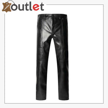 Laden Sie das Bild in den Galerie-Viewer, Mens Leather Pants Motorcycle Trousers