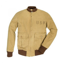 Laden Sie das Bild in den Galerie-Viewer, Men’s US Navy Aviator Bomber Jacket Leather Outlet