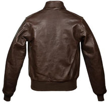 Laden Sie das Bild in den Galerie-Viewer, Men’s USAAF A-2 Bomber Brown Jacket Leather Outlet