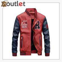 Laden Sie das Bild in den Galerie-Viewer, Mens Fashion Leather Jacket Casual Baseball Stand Collar Slim Fit Coat