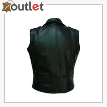 Laden Sie das Bild in den Galerie-Viewer, Motorcycle Mens Genuine Leather Biker Vest