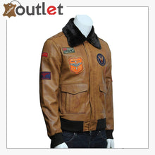 Laden Sie das Bild in den Galerie-Viewer, Men's Leather Jacket Genuine Lamb Skin with Detachable Collar Leather Outlet