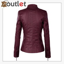 Laden Sie das Bild in den Galerie-Viewer, New Stylish Womens Leather Fashion Jacket