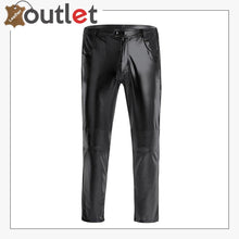 Laden Sie das Bild in den Galerie-Viewer, Night Club Leather Metallic Straight Pant Trouser