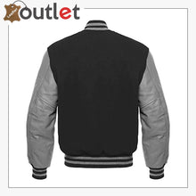 Laden Sie das Bild in den Galerie-Viewer, Premium Quality Letterman Baseball School College Bomber Leather Varsity Jacket - Leather Outlet