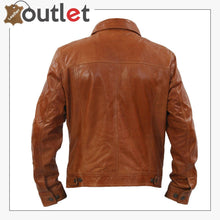 Laden Sie das Bild in den Galerie-Viewer, Real Brown Leather Shirt For Women