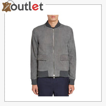 Laden Sie das Bild in den Galerie-Viewer, Smooth and Sleek Suede Leather Bomber Jacket