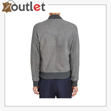 Laden Sie das Bild in den Galerie-Viewer, Smooth and Sleek Suede Leather Bomber Jacket