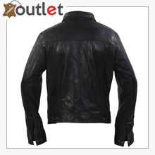 Laden Sie das Bild in den Galerie-Viewer, Style Slim Fit Casual Black Leather Shirt