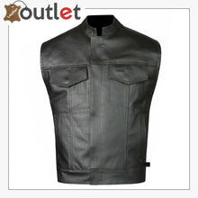 Laden Sie das Bild in den Galerie-Viewer, Stylish Classic Design Leather Vest For Men