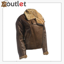 Laden Sie das Bild in den Galerie-Viewer, Women Brown Shearling Leather Jacket