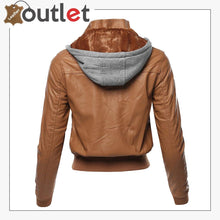 Load image into Gallery viewer, Womens Casual Stylish Trendy Zipper Leather Bomber Jacket